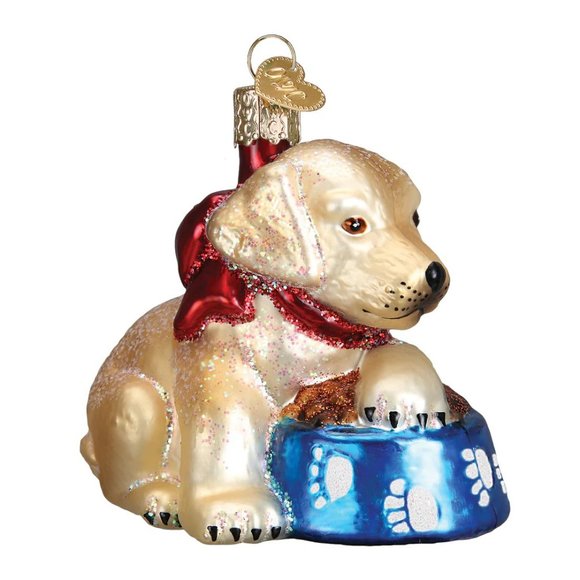 Labrador Pup Christmas Ornament with Keepsake Box | Old World Christmas | NWT - Picture 2 of 8